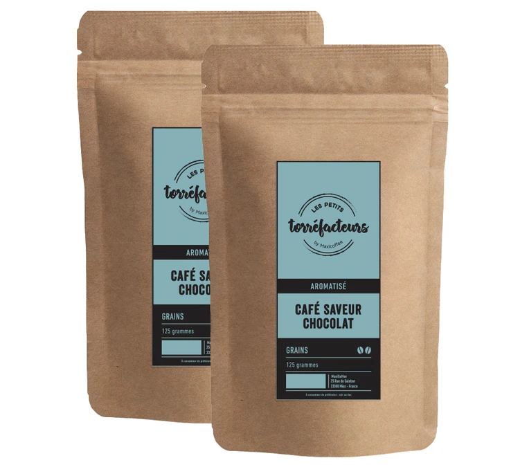 2x125g Café En Grain Saveur Chocolat LES PETITS TORREFACTEURS 3 2x125g Café En Grain Saveur Chocolat LES PETITS TORREFACTEURS