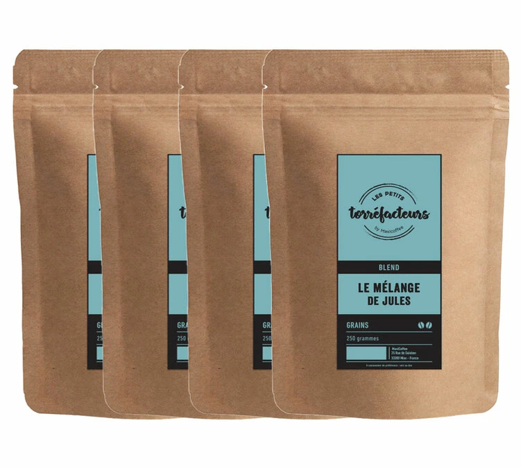 1kg Café En Grain Le Mélange De Jules (Mélange Charpenté) - Les Petits Torréfacteurs 3 1kg Café En Grain Le Mélange De Jules (Mélange Charpenté) - Les Petits Torréfacteurs