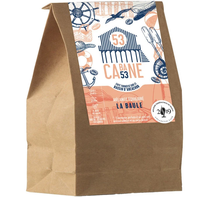 Café En Grains La Baule - 250g - Cabane 53 3 Café En Grains La Baule - 250g - Cabane 53