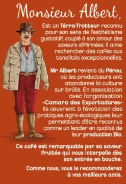 Café En Grains 100% Arabica Bio Pérou Monsieur Albert - 200g - TERRAMOKA 7 Café En Grains 100% Arabica Bio Pérou Monsieur Albert - 200g - TERRAMOKA -Maxicoffee cafe grains arabica perou terramoka 1