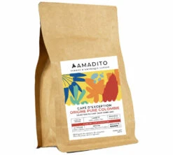 250 G Café En Grain Pure Origine Colombie - AMADITO