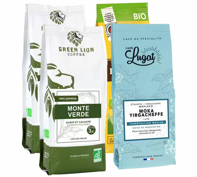 Pack Découverte - Bio Torréfié En Europe - 1 Kg De Cafés En Grains 3 Pack Découverte - Bio Torréfié En Europe - 1 Kg De Cafés En Grains