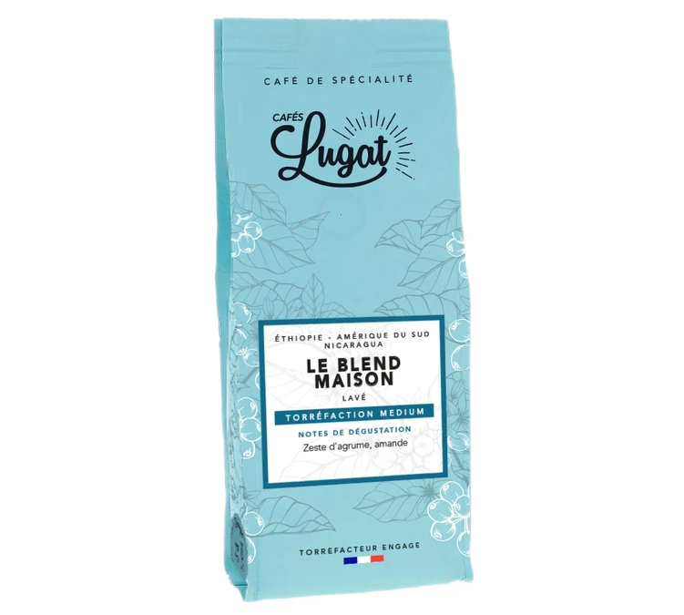 Café En Grains : Le Blend Maison (Mélange Maison) - 250g - Cafés Lugat 3 Café En Grains : Le Blend Maison (Mélange Maison) - 250g - Cafés Lugat