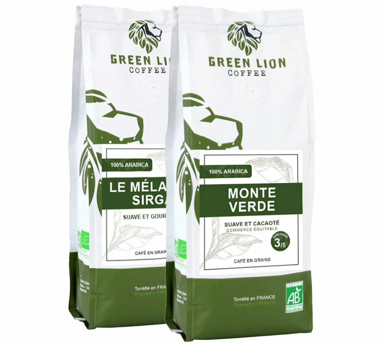 Pack Duo 100 % Savoir-faire Français - 2 X 250 G - GREEN LION COFFEE 3 Pack Duo 100 % Savoir-faire Français - 2 X 250 G - GREEN LION COFFEE