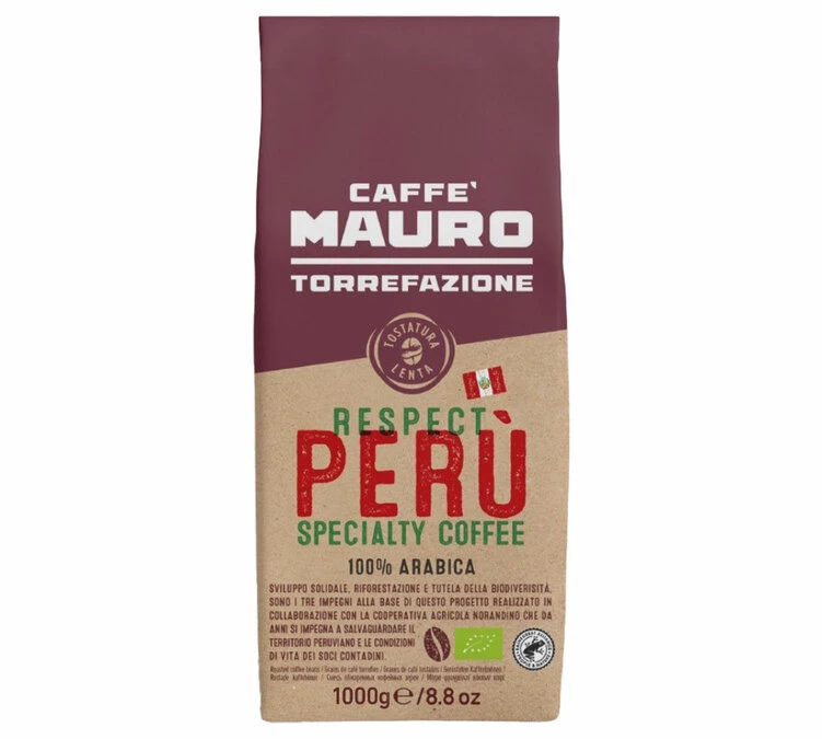 1kg Café En Grain Respect Perù - Caffe Mauro 3 1kg Café En Grain Respect Perù - Caffe Mauro