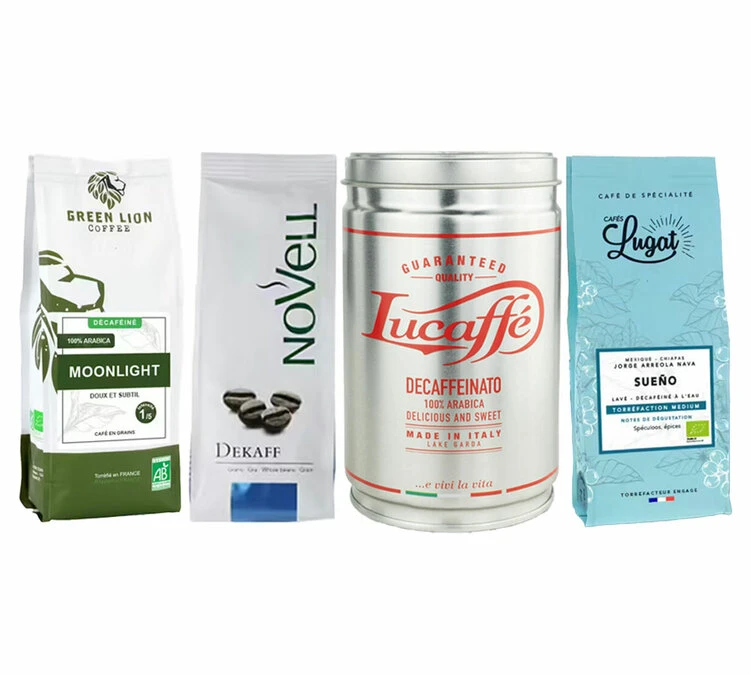 4 Cafés En Grain Décaféinés - Pack - SELECTION MAXICOFFEE 2 4 Cafés En Grain Décaféinés - Pack - SELECTION MAXICOFFEE