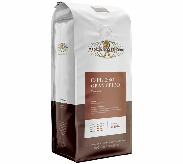 1kg Café En Grain Espresso Gran Crema - Miscela D'Oro 3 1kg Café En Grain Espresso Gran Crema - Miscela D'Oro
