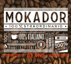 1kg Café En Grain 100% Straordinario Gran Miscela - MOKADOR -Maxicoffee cafeengrainmokadorcastellarimarque