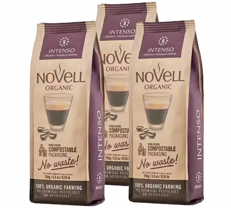 3x250g Café En Grain Bio Intenso - Novell 3 3x250g Café En Grain Bio Intenso - Novell