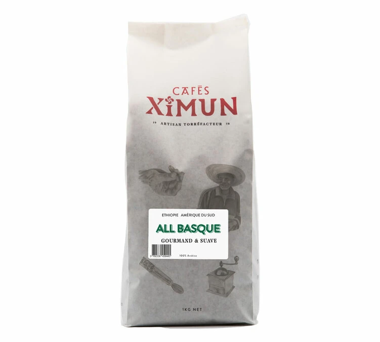 1kg Café En Grain All Basque Pur Arabica - CAFES XIMUN 3 1kg Café En Grain All Basque Pur Arabica - CAFES XIMUN