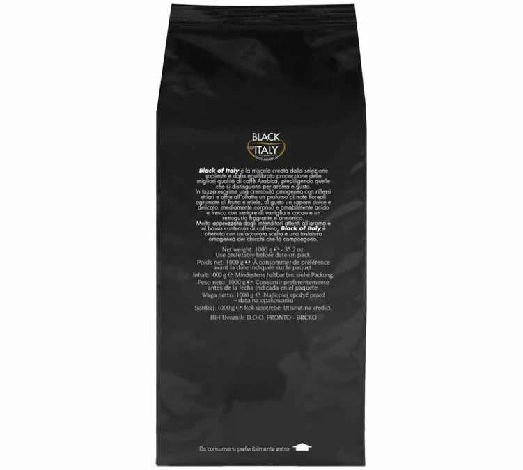 1 Kg Café En Grain Black Of Italy Zicaffè 5 1 Kg Café En Grain Black Of Italy Zicaffè – Image 3