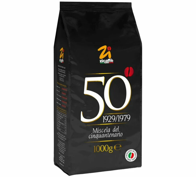 Café En Grains Cinquantenario Zicaffè 1kg 4 Café En Grains Cinquantenario Zicaffè 1kg – Image 2