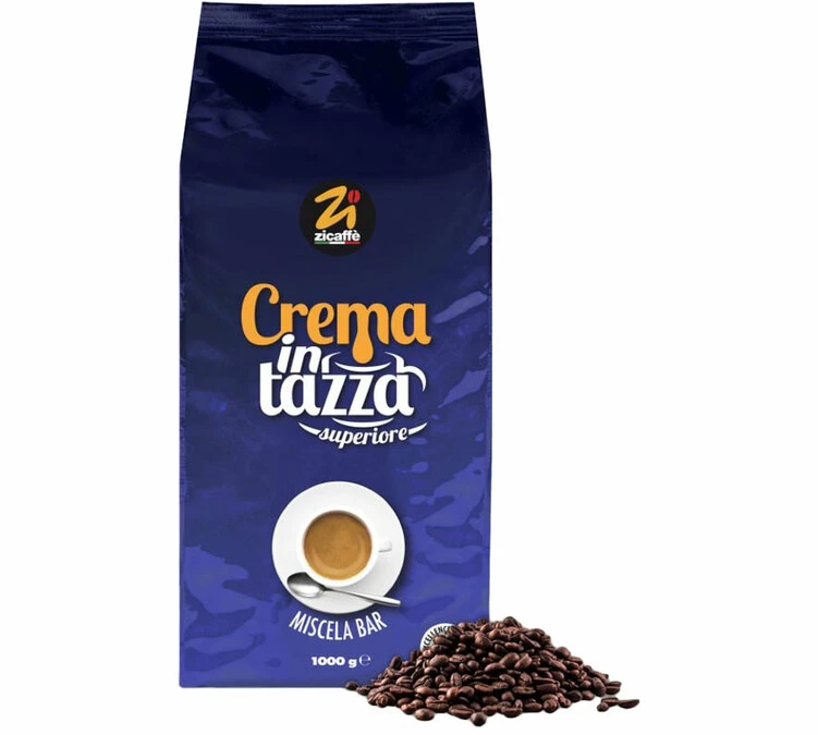 1kg Café En Grains Crema In Tazza Superior - ZICAFFE 3 1kg Café En Grains Crema In Tazza Superior - ZICAFFE