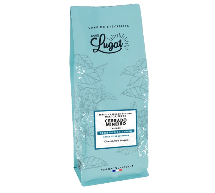 1kg Café En Grain Brésil Cerrado Mineiro - CAFES LUGAT 3 1kg Café En Grain Brésil Cerrado Mineiro - CAFES LUGAT