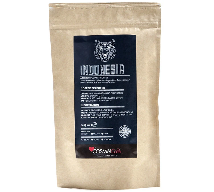 250g Café En Grain Specialty Indonesia - Cosmai Caffè 3 250g Café En Grain Specialty Indonesia - Cosmai Caffè