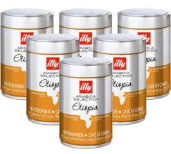 Café En Grains Illy Monoarabica Ethiopie - 6x250g - Illy