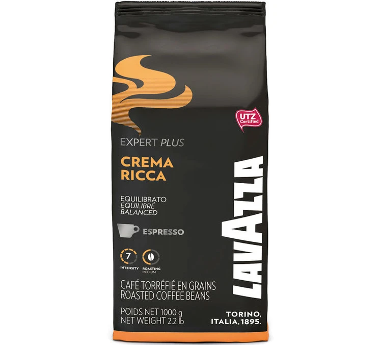 1Kg Café En Grain Crema Ricca - LAVAZZA 3 1Kg Café En Grain Crema Ricca - LAVAZZA