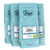 4x250g Café En Grain Bio - Ethiopie Moka Nekemte - CAFES LUGAT -Maxicoffee moka nekemte packshot lugat bundle classique 250g 2021 1