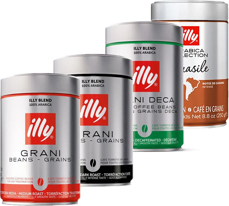 4 X 250g Pack Découverte - Café En Grain 100% Arabica - Illy 3 4 X 250g Pack Découverte - Café En Grain 100% Arabica - Illy