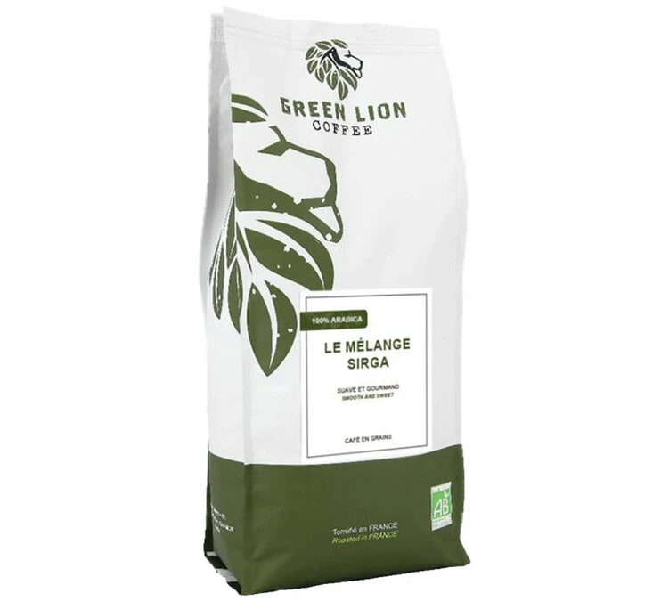 1 Kg Café En Grain Bio Le Mélange Sirga 100% Arabica - GREEN LION COFFEE 3 1 Kg Café En Grain Bio Le Mélange Sirga 100% Arabica - GREEN LION COFFEE
