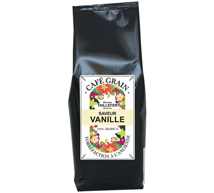 Café En Grains Aromatisé Vanille - Maison Taillefer - 1kg 3 Café En Grains Aromatisé Vanille - Maison Taillefer - 1kg