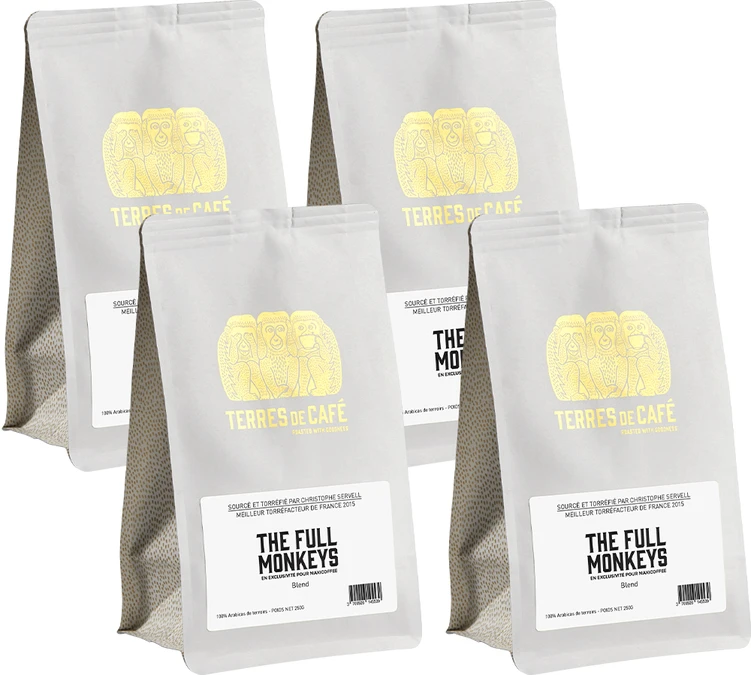 Café En Grains Terres De Café The Full Monkeys (Exclu MaxiCoffee) - 1Kg - Terres De Café 3 Café En Grains Terres De Café The Full Monkeys (Exclu MaxiCoffee) - 1Kg - Terres De Café