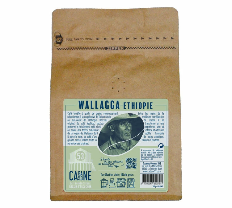 200g Café En Grains Bio Wallaga - Cabane 53 4 200g Café En Grains Bio Wallaga - Cabane 53 – Image 2