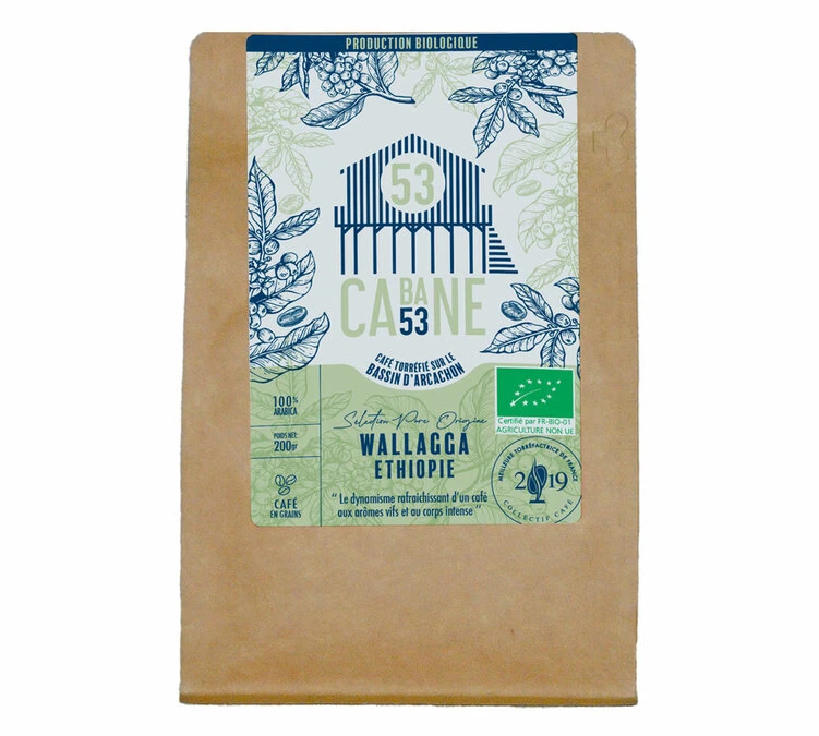 200g Café En Grains Bio Wallaga - Cabane 53 3 200g Café En Grains Bio Wallaga - Cabane 53